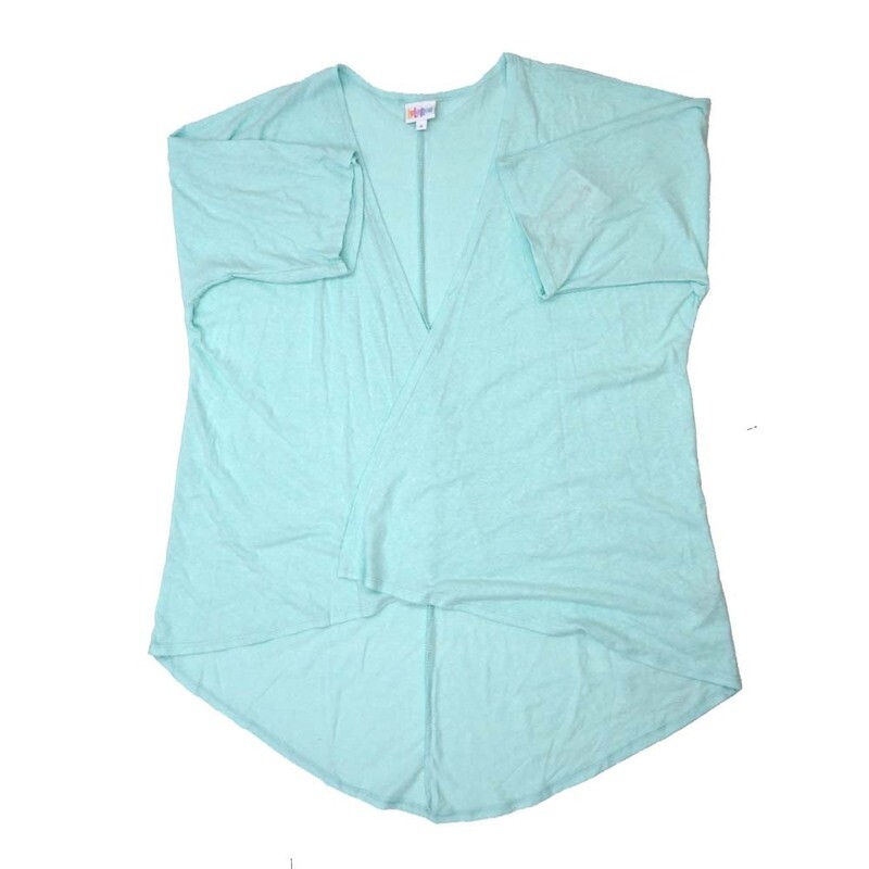LuLaRoe Lindsay c Small S Kimono Solid Light Mint Made in USA 50% Polyester 38% Nylon 12% Rayon Small fits Adult sizes 00-8 zzz LuLaRoe Lindsay c Small S Kimono Solid Light Mint Made in USA 50% Polyester 38% Nylon 12% Rayon Small fits Adult sizes 00-8 zzz