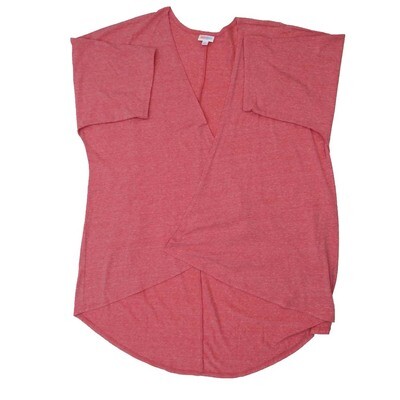 LuLaRoe Lindsay d Medium M Kimono Solid Heathered Red Lightweight Made in Guatemala 48% Polyester 36% Cotton 4% Spandex 12% Rayon Medium fits Adult sizes 10-18