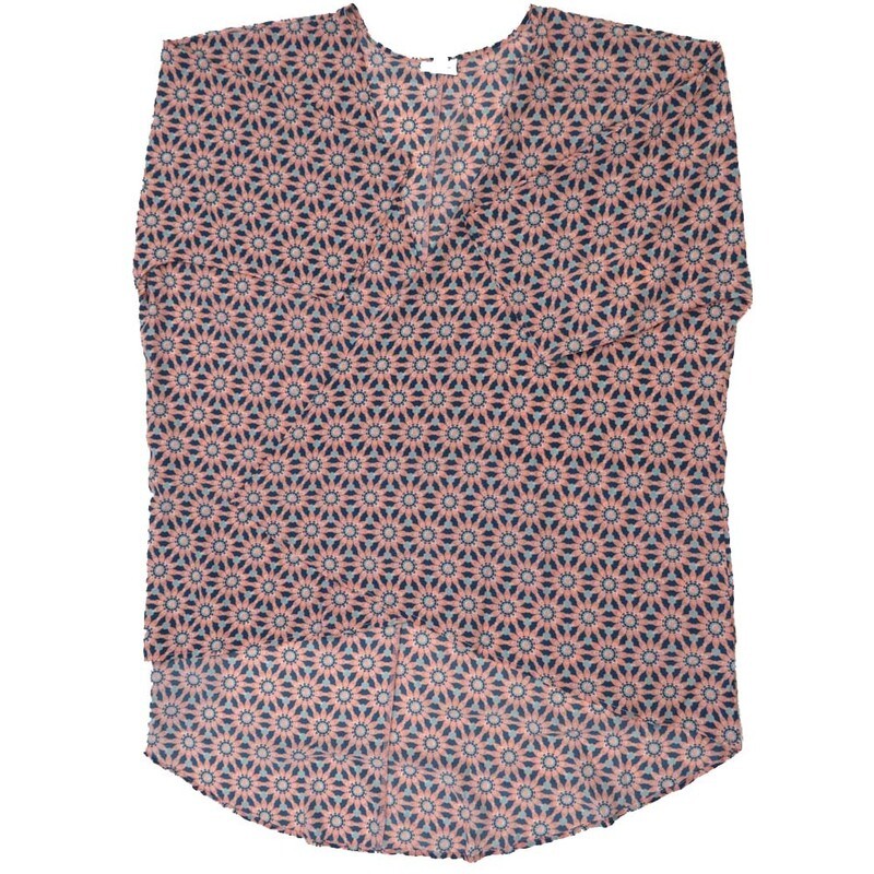 LuLaRoe Lindsay e Large L Kimono Dark Turquoise Light Teal Light Pink Mandala Geometric Silky Lightweight Made in Vietnam 100% Polyester Large fits 18-22 LuLaRoe Lindsay e Large L Kimono Dark Turquoise Light Teal Light Pink Mandala Geometric Silky Lightweight Made in Vietnam 100% Polyester Large fits 18-22