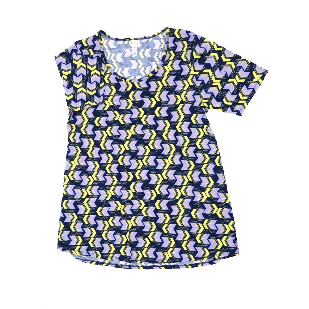 LuLaRoe PERFECT f X-Large XL Zig Zag Stripe Chevrons Polka Dots Tee Shirt  F-XL-201  fits Womens Sizes 18-22