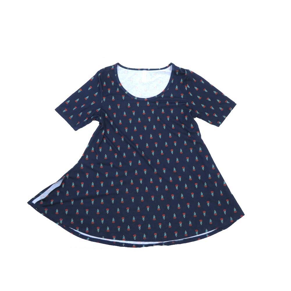 LuLaRoe PERFECT c Small S Polka Dots Tee Shirt  C-SMALL-237-B  fits Womens Sizes 8-14