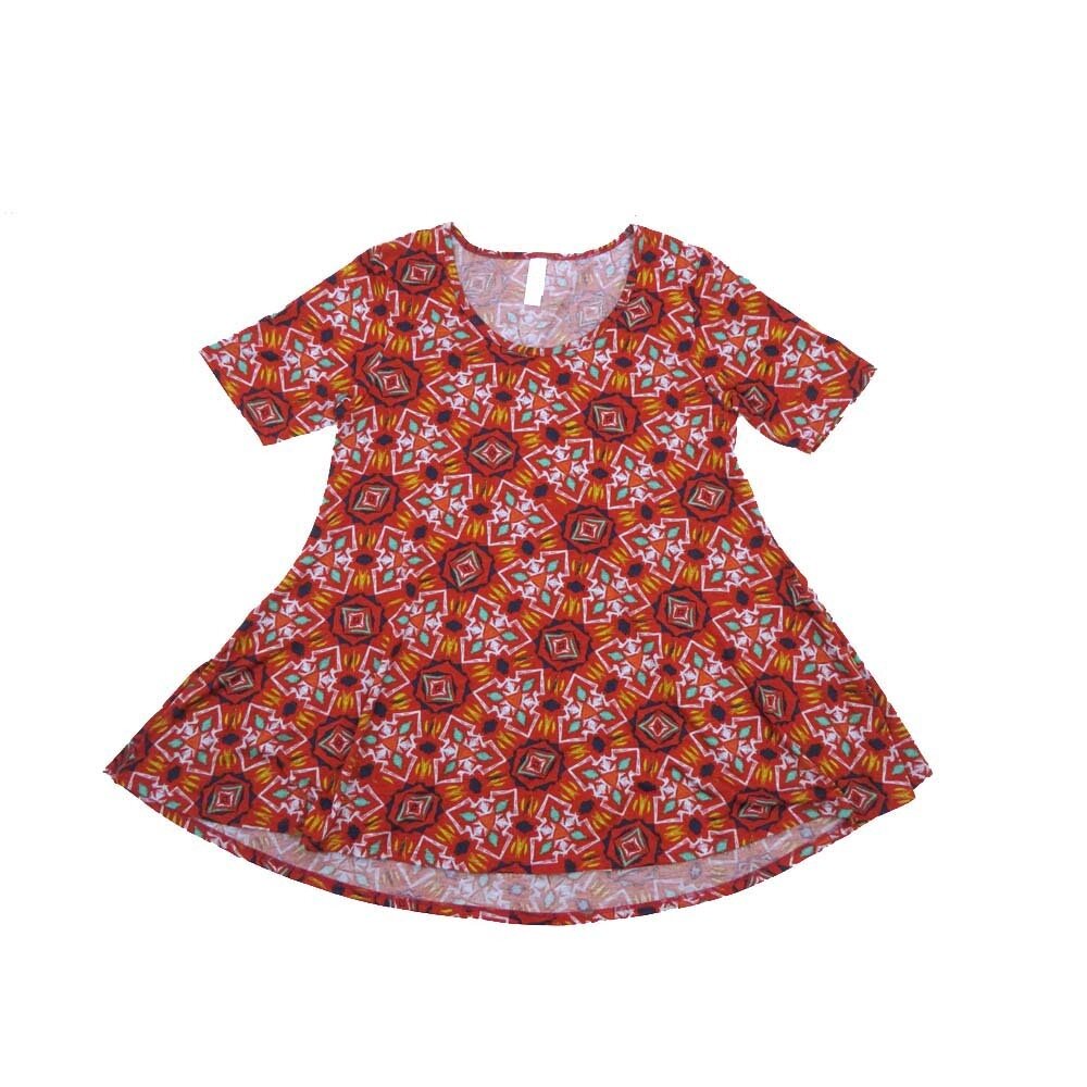 LuLaRoe PERFECT c Small S Trippy Psychedelic Mandalas Tee Shirt  C-SMALL-236  fits Womens Sizes 8-14