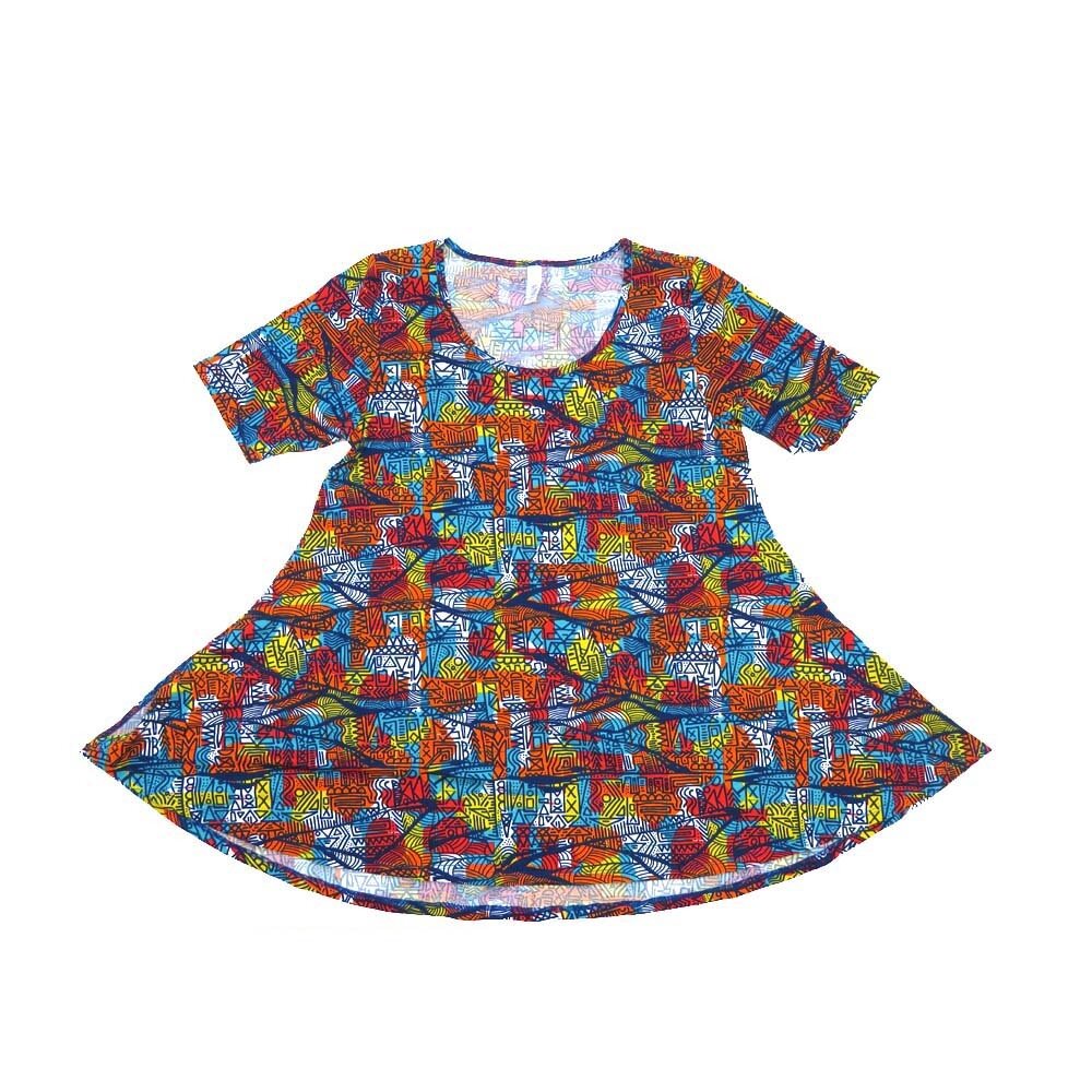 LuLaRoe PERFECT c Small S Geometric Tee Shirt  C-SMALL-232  fits Womens Sizes 8-14