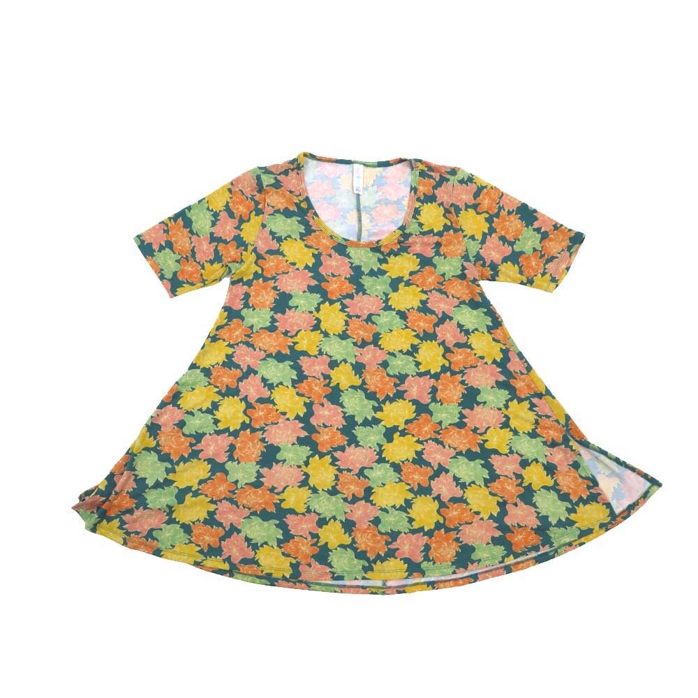 LuLaRoe PERFECT b X-Small XS Floral Tee Shirt  B-XS-232  fits Womens Sizes 4-10