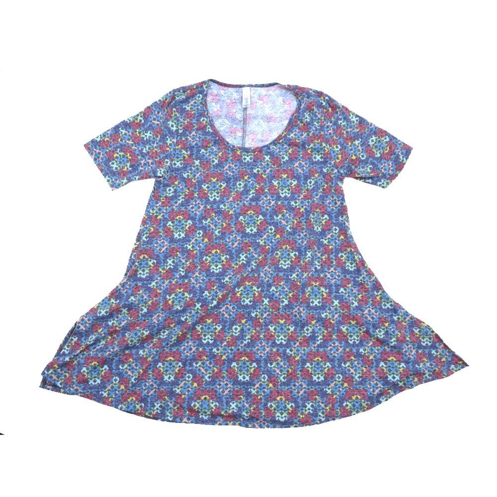 LuLaRoe PERFECT b X-Small XS Geometric Tee Shirt  B-XS-201  fits Womens Sizes 4-10