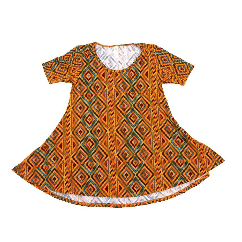 LuLaRoe PERFECT a XX-Small XXS Trippy Psychedelic Stripe Tee Shirt A-XXS-240 fits Womens Sizes 0-4