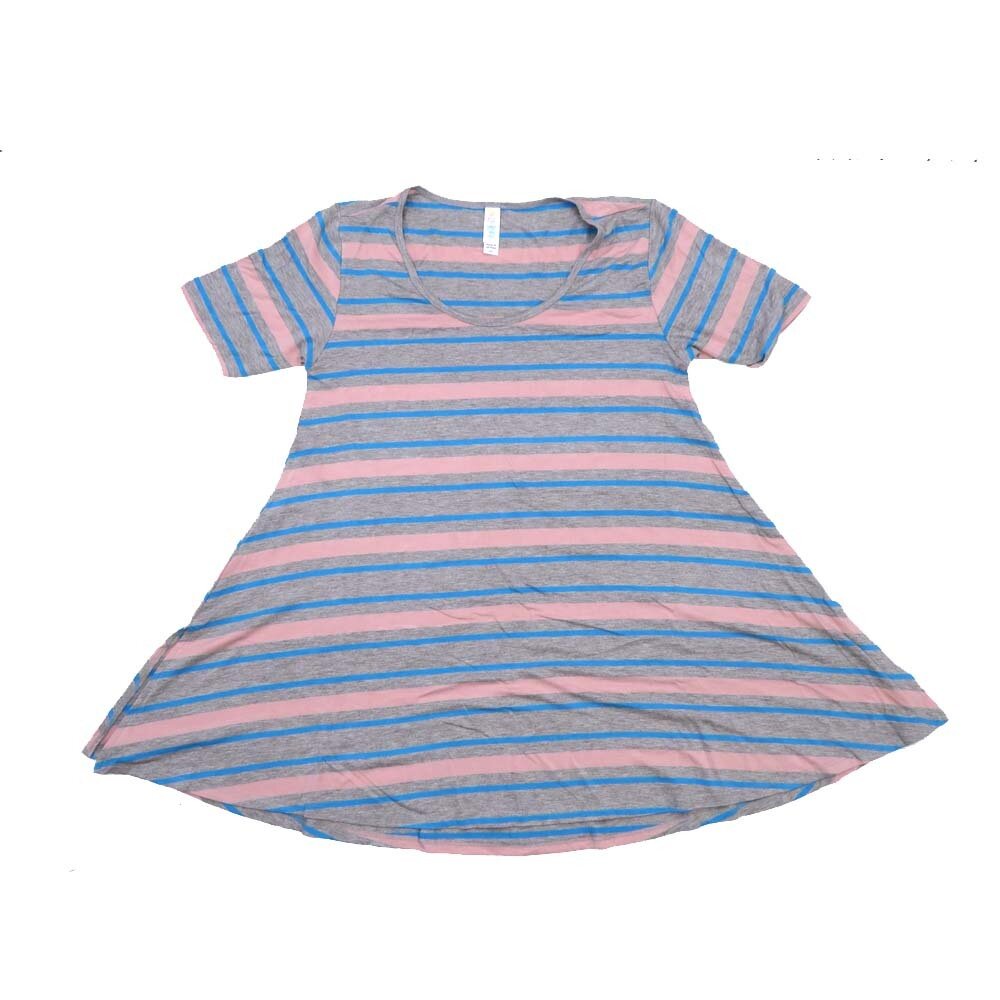 LuLaRoe PERFECT a XX-Small XXS Stripe Tee Shirt  A-XXS-222  fits Womens Sizes 0-4