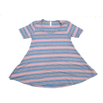 LuLaRoe PERFECT a XX-Small XXS Stripe Tee Shirt A-XXS-222 fits Womens Sizes 0-4
