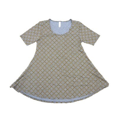 LuLaRoe PERFECT a XX-Small XXS Trippy Psychedelic Geometric Tee Shirt A-XXS-236 fits Womens Sizes 0-4