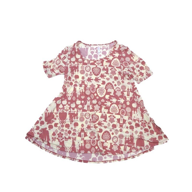 LuLaRoe PERFECT b X-Small XS Disney Castles Small World Tee Shirt  B-XS-226  fits Womens Sizes 4-10