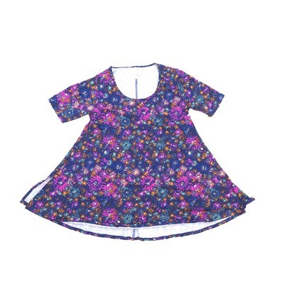 LuLaRoe PERFECT b X-Small XS Floral Tee Shirt B-XS-234 fits Womens Sizes 4-10