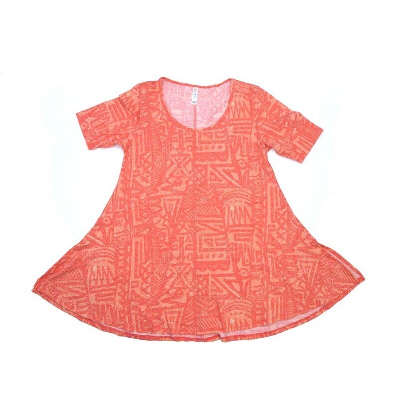 LuLaRoe PERFECT b X-Small XS Geometric Tee Shirt  B-XS-204  fits Womens Sizes 4-10