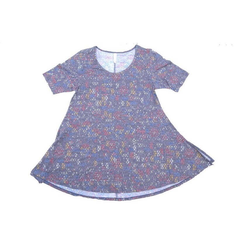 LuLaRoe PERFECT b X-Small XS Geometric Tee Shirt  B-XS-218  fits Womens Sizes 4-10