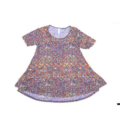 LuLaRoe PERFECT b X-Small XS Geometric Tee Shirt B-XS-233 fits Womens Sizes 4-10