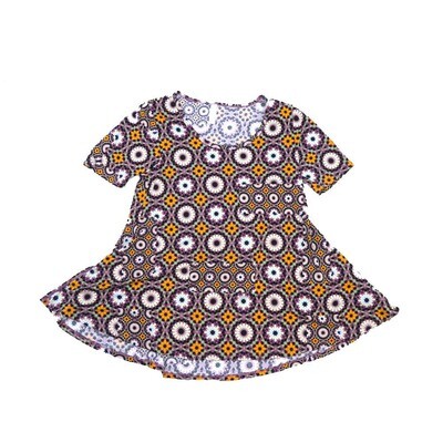 LuLaRoe PERFECT b X-Small XS Mandalas Polka Dots Geometric Tee Shirt B-XS-219 fits Womens Sizes 4-10