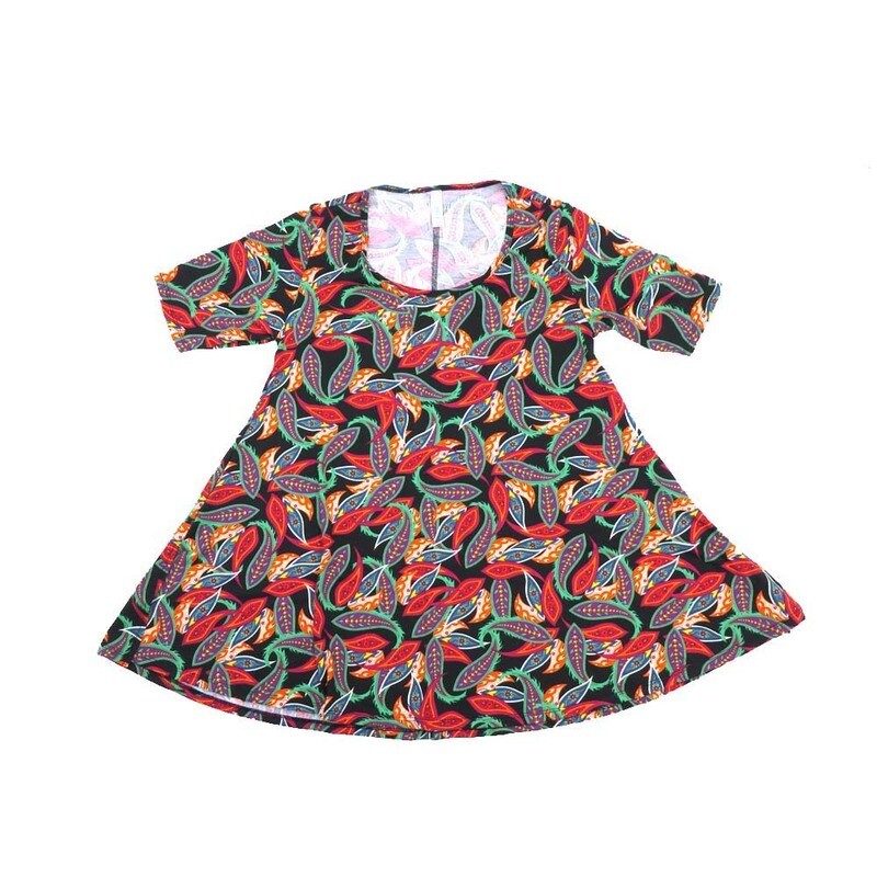 LuLaRoe PERFECT b X-Small XS Paisley Tee Shirt  B-XS-247  fits Womens Sizes 4-10