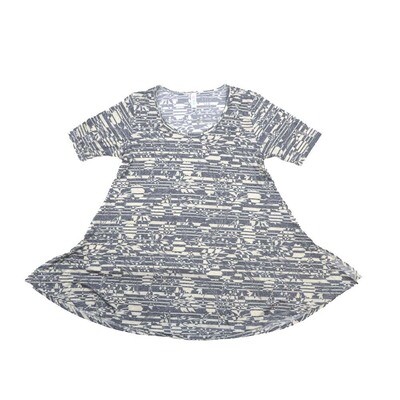 LuLaRoe PERFECT b X-Small XS Stripe Geometric Tee Shirt B-XS-239 fits Womens Sizes 4-10