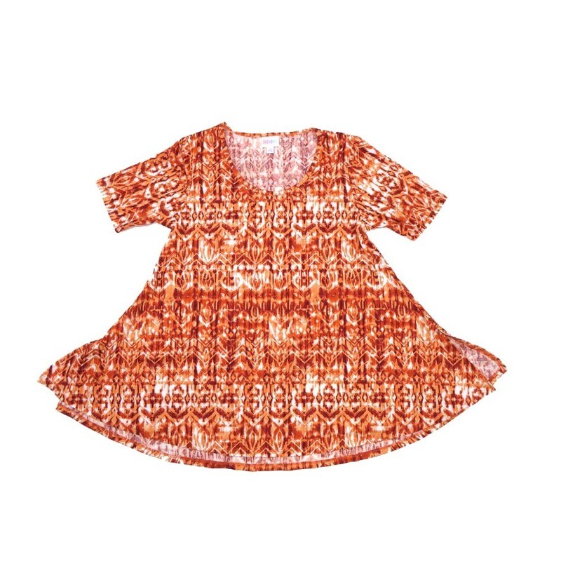 LuLaRoe PERFECT c Small S Trippy Psychedelic Geometric Tee Shirt  C-SMALL-233  fits Womens Sizes 8-14