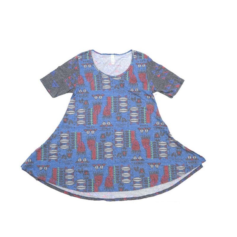 LuLaRoe PERFECT c Small S Geometric Tee Shirt  C-SMALL-231  fits Womens Sizes 8-14