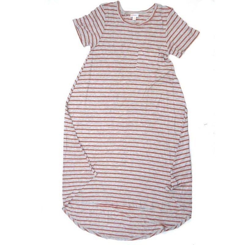 LuLaRoe CARLY a XX-Small XXS Stripe Green Light Gray Swing Dress fits womens sizes 00-0  A-XXS-223  Retail $55