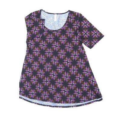 LuLaRoe PERFECT d Medium M Geometric Mandalas Tee Shirt D-MEDIUM-203 fits Womens Sizes 12-18