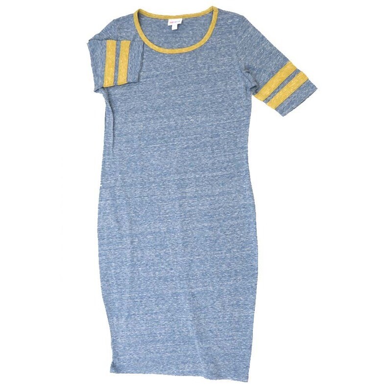 LuLaRoe JULIA d Medium (M) Solid Heathered Gray Green Stripes Form Fitting Knee Length Dress fits Womens sizes 8-10 D-MEDIUM-260 LuLaRoe JULIA d Medium (M) Solid Heathered Gray Green Stripes Form Fitting Knee Length Dress fits Womens sizes 8-10 D-MEDIUM-260