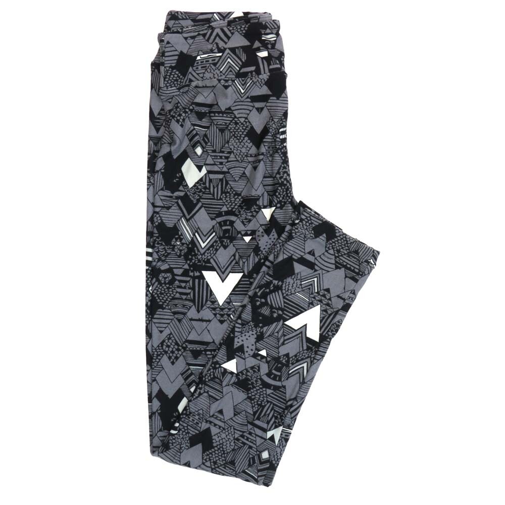 LuLaRoe Tween TW Geometric Chevrons Blue Black  White Gray Stripes Leggings fits Adult Women sizes 00-0  3403-ZI.jpg