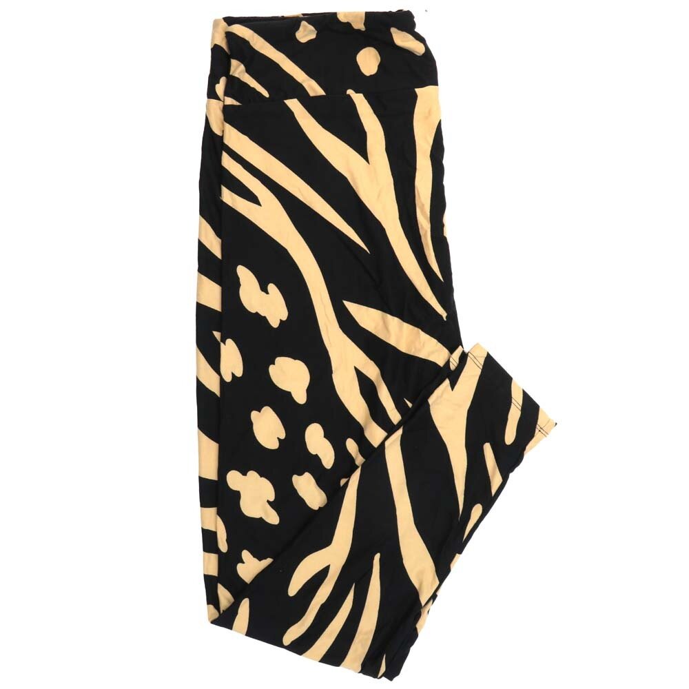 LuLaRoe TC2 TCTWO Animal Stripes Leggings fits Adult Women sizes 18-26  9094-X.jpg