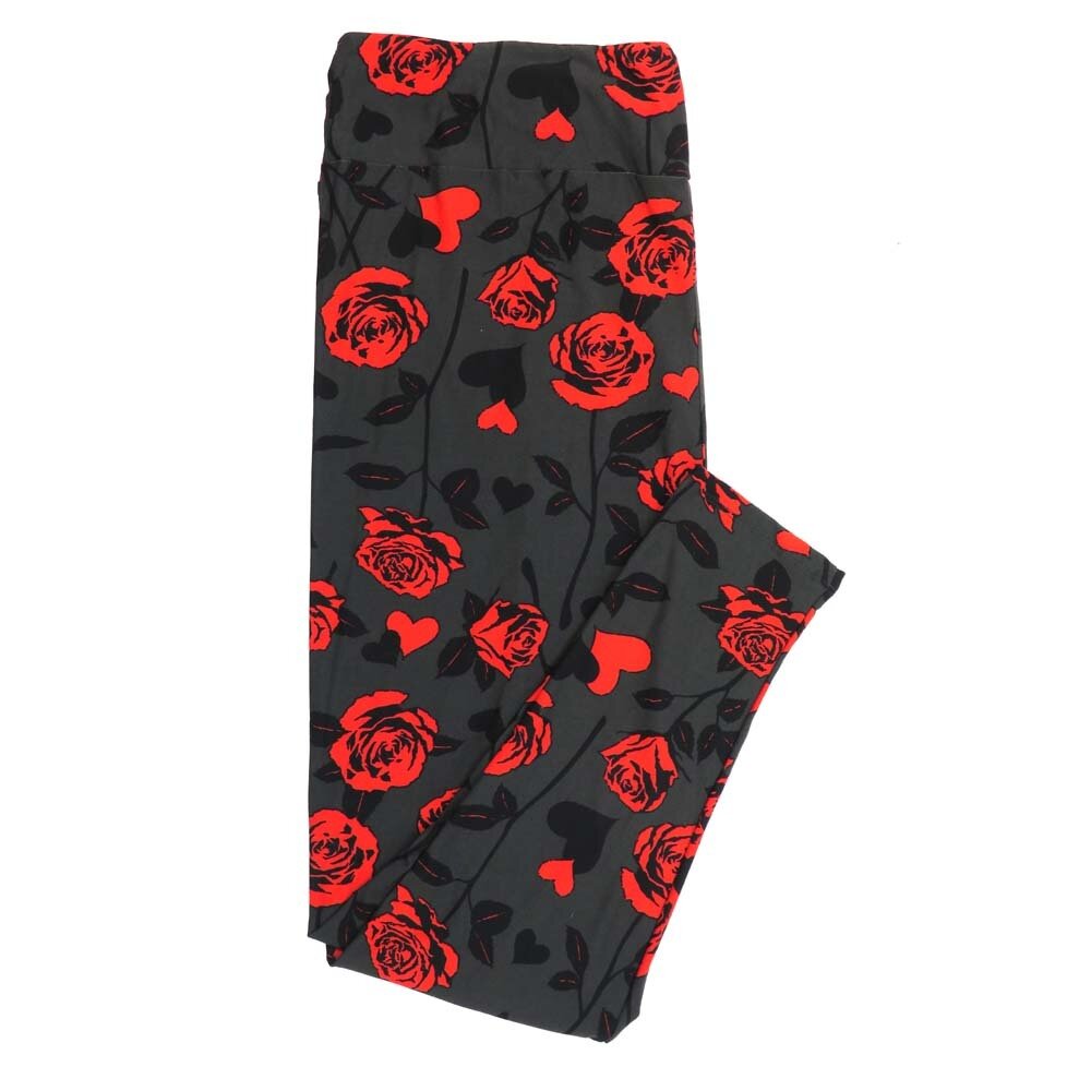 LuLaRoe TC2 TCTWO Valentines Roses Hearts Red Gray Blue Black  Leggings fits Adult Women sizes 18-26  9094-E.jpg