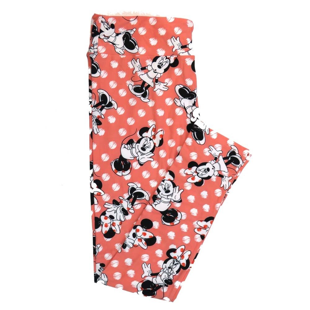 LuLaRoe Tall Curvy TC Disney Mickey & Minnie Mouse Posing Polka Dots Leggings fits Adult Women sizes 12-18  7336-I.jpg