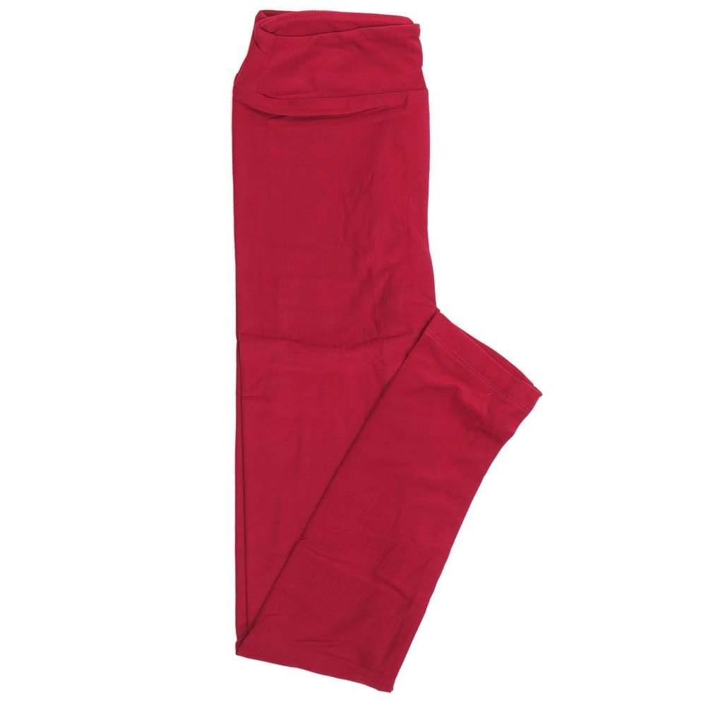 LuLaRoe Kids Large/XL LXL Solid Ruby Red Leggings fits Kids sizes 6-12  SOLID-RUBYRED-12.jpg