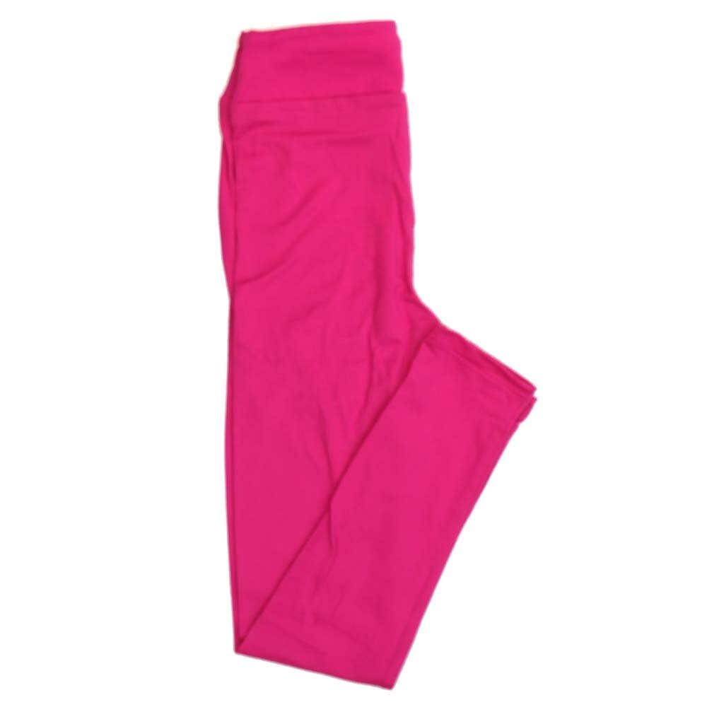 LuLaRoe Kids Large/XL LXL Solid Electric Pink Leggings fits Kids sizes 6-12  SOLID-ELECTRICPINK-905468-29.jpg