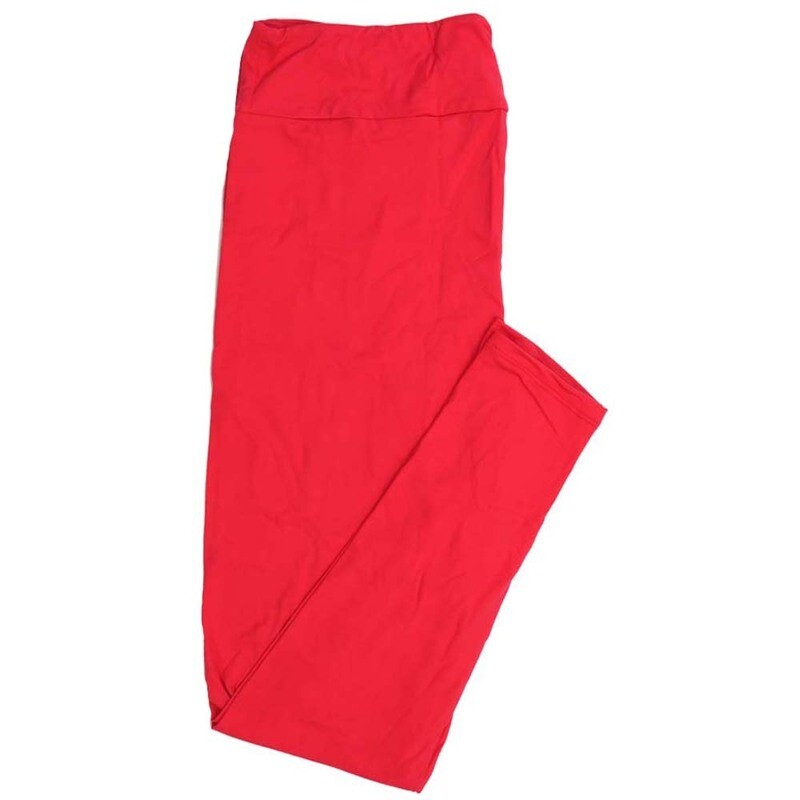 LuLaRoe TCTWO TC2 Solid Hot Pink Buttery Soft Womens Leggings fits Adults sizes 18-26