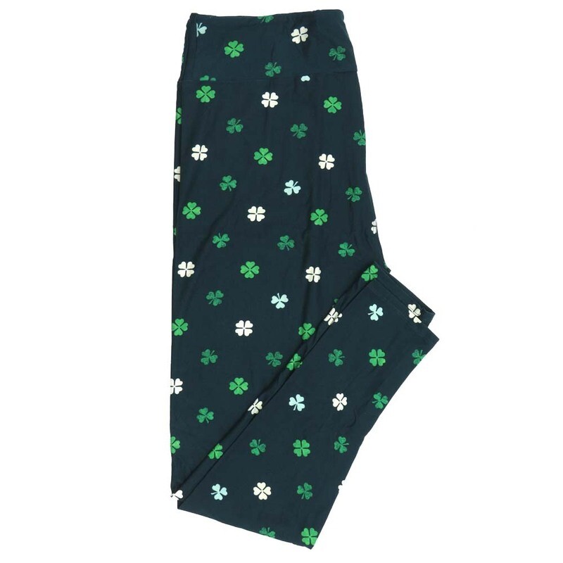 LuLaRoe One Size OS Lucky Irish St Patricks Shamrocks Dark Pine Green White Light Green Leggings fits Adult Women sizes 2-10 4468-D-607821 LuLaRoe One Size OS Lucky Irish St Patricks Shamrocks Dark Pine Green White Light Green Leggings fits Adult Women sizes 2-10 4468-D-607821