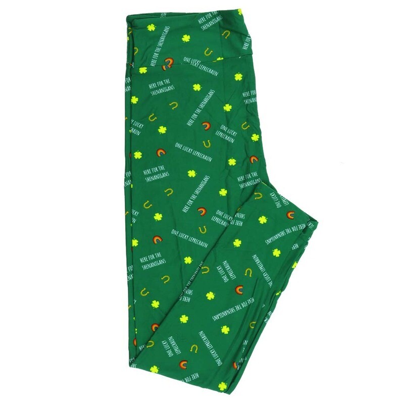 LuLaRoe One Size OS Lucky Irish St Patricks Lucky Leprechaun Rainbows Green White Gold Yellow Leggings fits Adult Women sizes 2-10 4469-A-645429 LuLaRoe One Size OS Lucky Irish St Patricks Lucky Leprechaun Rainbows Green White Gold Yellow Leggings fits Adult Women sizes 2-10 4469-A-645429