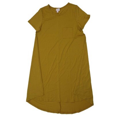 LuLaRoe CARLY d Medium (M) Solid Green Swing Dress fits womens sizes 10-12 D-MEDIUM-220 Retail $55
