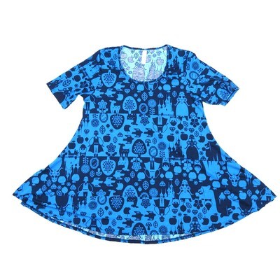 LuLaRoe PERFECT c Small S Disney Castles Small World Tee Shirt C-SMALL-203 fits Womens Sizes 8-14