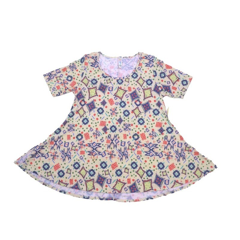 LuLaRoe PERFECT c Small S Geometric Gods Eye Tee Shirt  C-SMALL-222  fits Womens Sizes 8-14