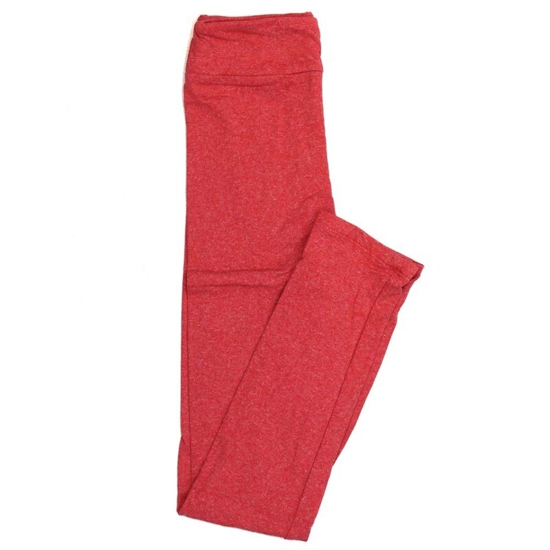 LuLaRoe Kids Large/XL LXL Solid Light Red Leggings fits Kids sizes 6-12  SOLID-HEATHEREDLIGHTRED-5.jpg