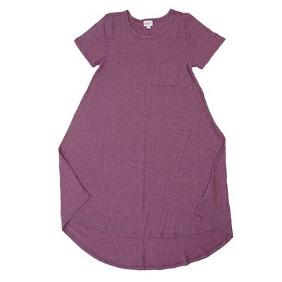 LuLaRoe CARLY a XX-Small XXS Solid Heathered Swing Dress fits womens sizes 00-0 A-XXS-237 Retail $55