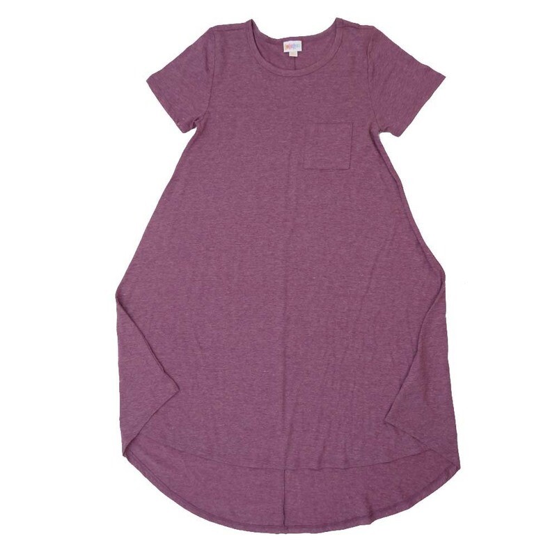 LuLaRoe CARLY a XX-Small XXS Solid Heathered Swing Dress fits womens sizes 00-0  A-XXS-237  Retail $55