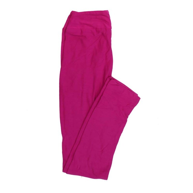 LuLaRoe Kids Large/XL LXL Solid Raspberry Leggings fits Kids sizes 6-12  SOLID-RASPBERRY-32.jpg