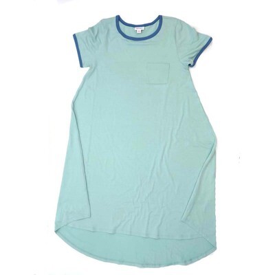 LuLaRoe CARLY b X-Small (XS) Solid Mint Blue Swing Dress fits womens sizes 2-4 B-XS-227 Retail $55