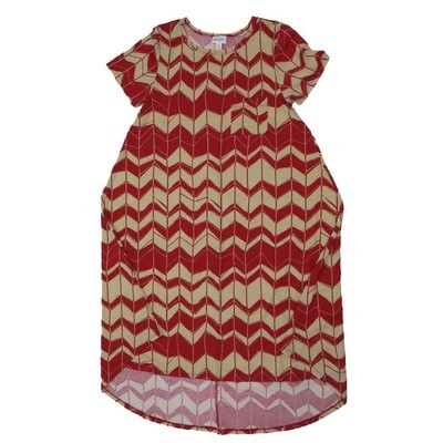 LuLaRoe CARLY b X-Small (XS) Stripe Herringbone Swing Dress fits womens sizes 2-4 B-XS-212 Retail $55