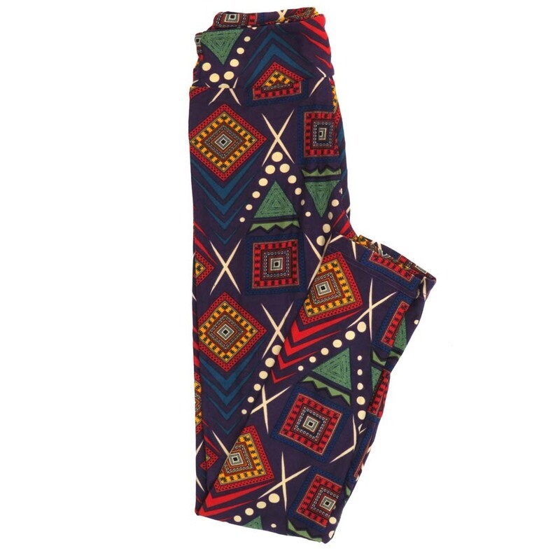 LuLaRoe Tween TW Gods Eye Polka Dots Geometric Aztek Southwestern Leggings fits Adult Women sizes 00-0  3403-ZJ.jpg