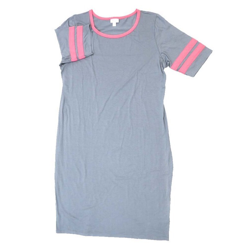 LuLaRoe JULIA h XXX-Large (3XL) Solid Stripes Form Fitting Knee Length Dress fits Womens sizes 24-26  H-3XL-262