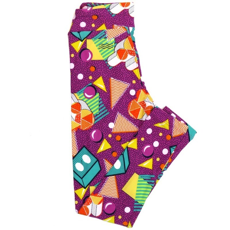 LuLaRoe Tween TW Disney Mickey Mouse Polka Dots Geometric Stripes Leggings fits Adult Women sizes 00-0  3403-G.jpg