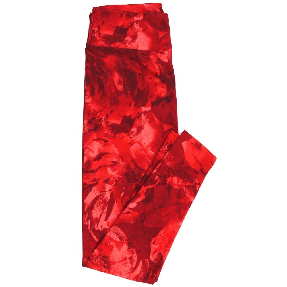 LuLaRoe One Size OS Abstract Batik Dye Pink Leggings fits Adult Women sizes 2-10  4476-W
