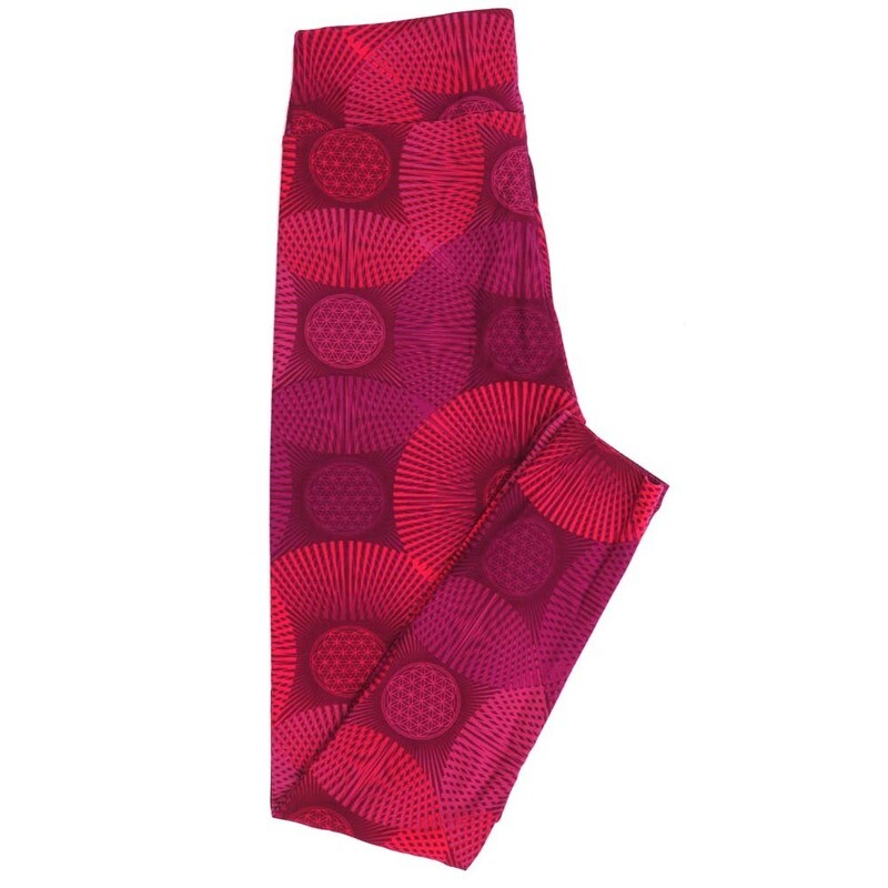 LuLaRoe One Size OS Spiral Art Geometric Leggings fits Adult Women sizes 2-10  4476-Z