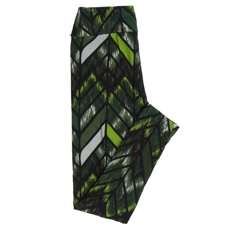 LuLaRoe One Size OS Herringbone Stripe Leggings fits Adult Women sizes 2-10  4476-ZA